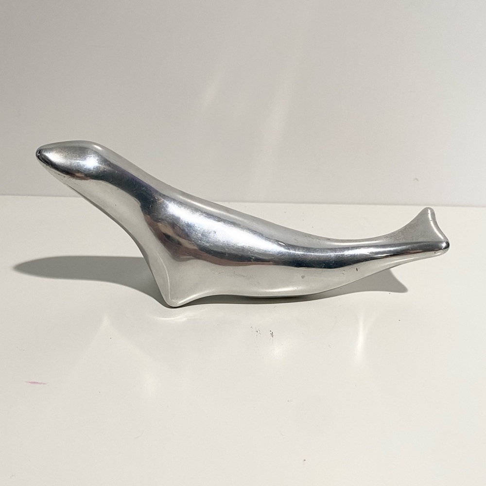 Hoselton Aluminum Seal Figurine‎ Art Work #125 Sleek Minimalist